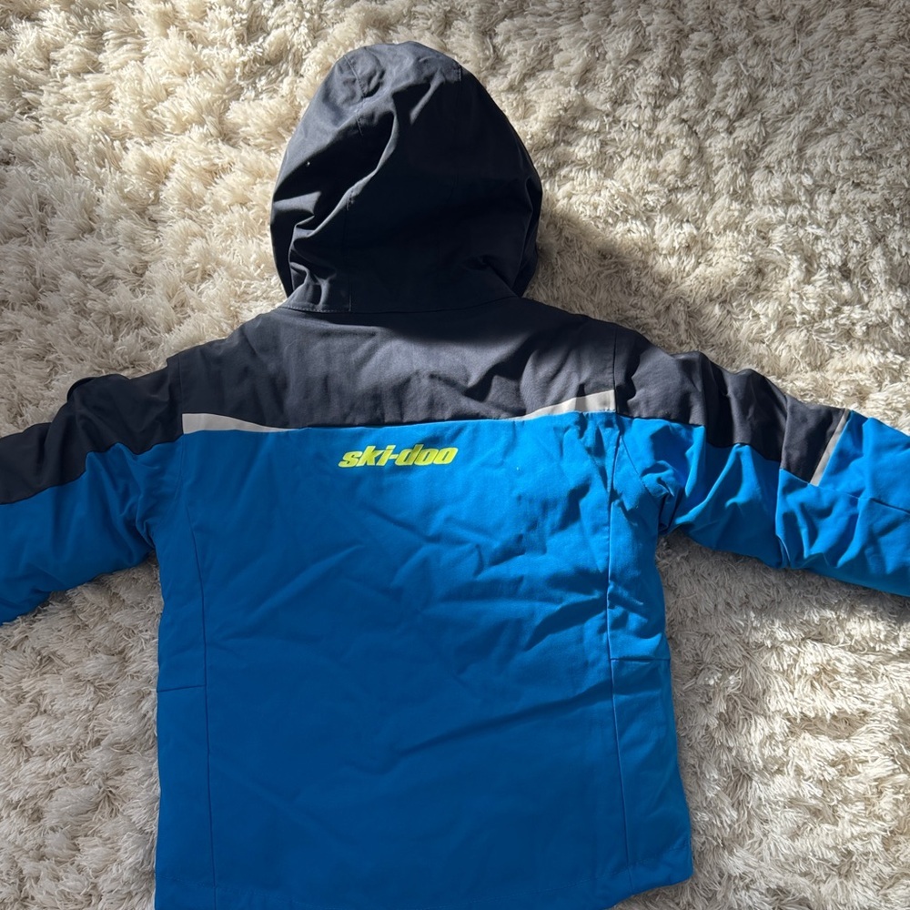 Ski-Doo Kids Blue and Black Puffer Jacket NWT -3T - Picture 2 of 7